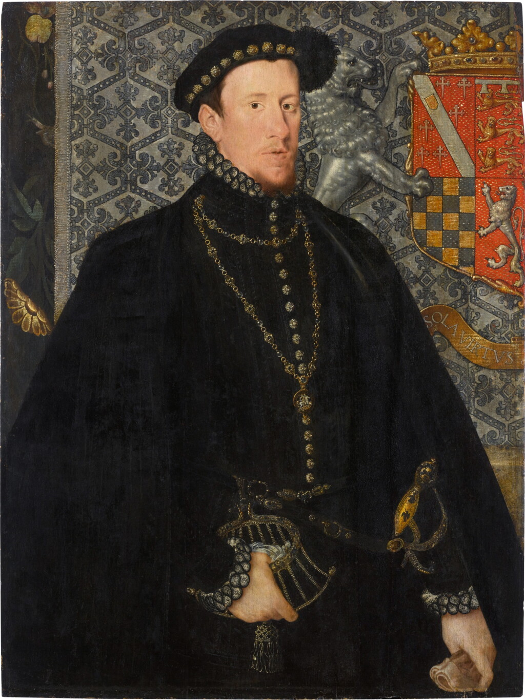 View full screen - View 1 of Lot 5. Portrait of Thomas Howard, 4th Duke of Norfolk (1538–1578).