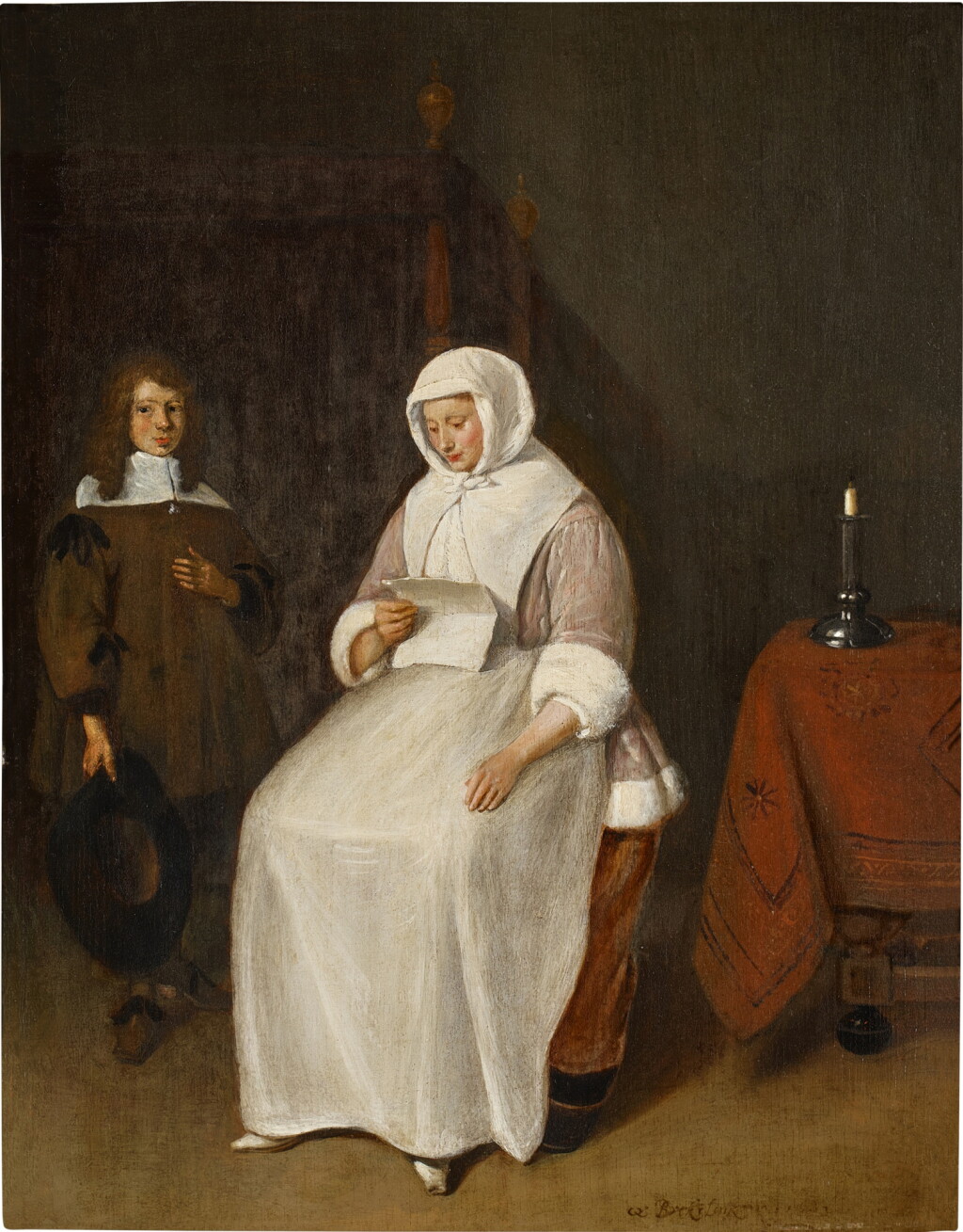 View full screen - View 1 of Lot 205. Woman Reading a Letter.