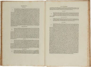 View full screen - View 1 of Lot 136. Philostratus, Eikones, Florence, Giunta, 1517, later vellum.