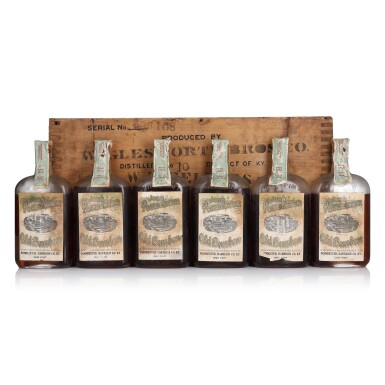 View full screen - View 1 of Lot 216. John Poindexter Old Bourbon 100 Proof 1916 (6 Pints).