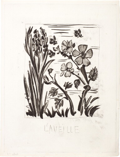 View full screen - View 1 of Lot 105. PABLO PICASSO | L'AVEILLE (L'ABEILLE) (B. 349; BA. 596).