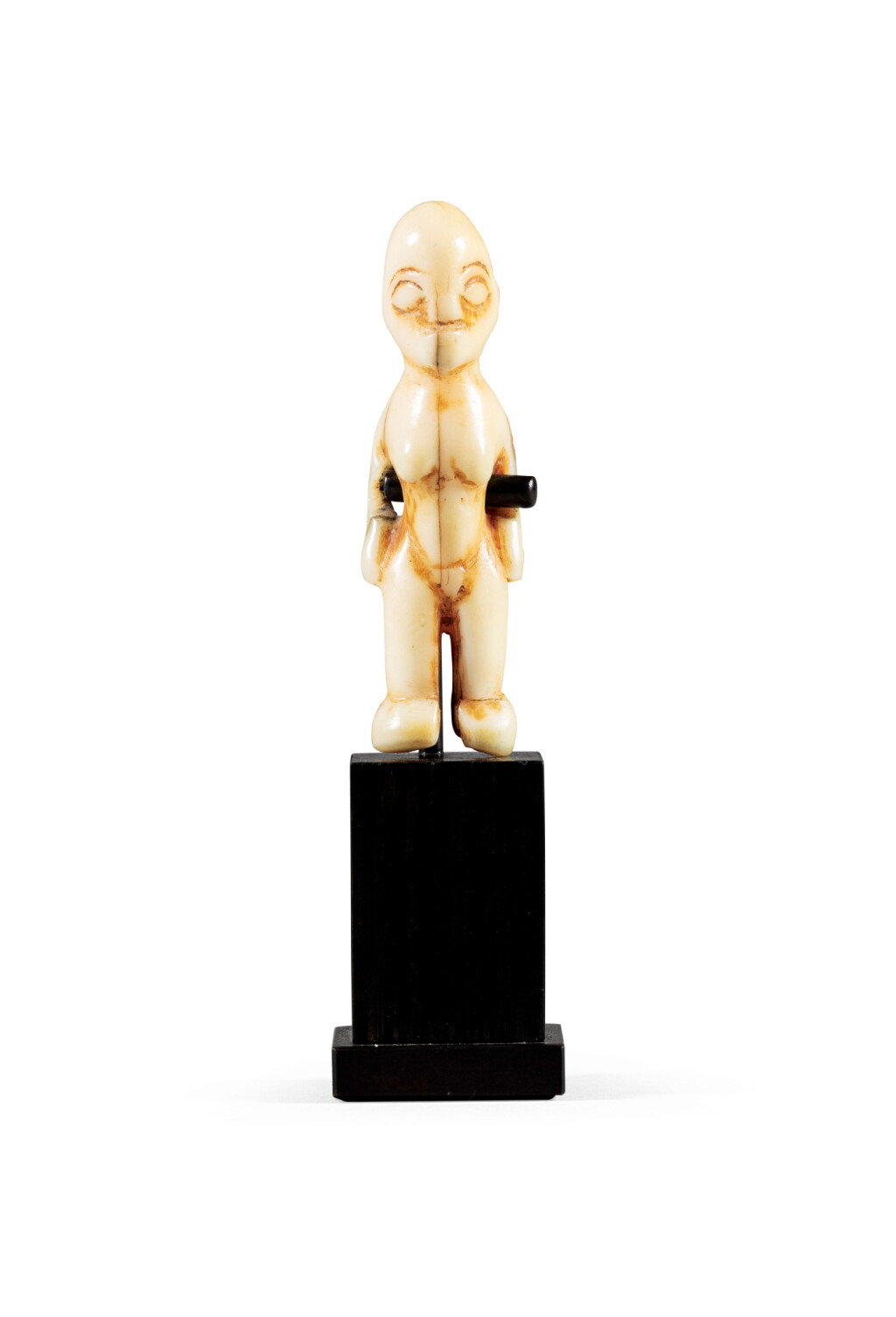 View full screen - View 1 of Lot 128. Statuette en ivoire, Luba, République démocratique du Congo | Luba ivory figure, Republic Democratic of the Congo.
