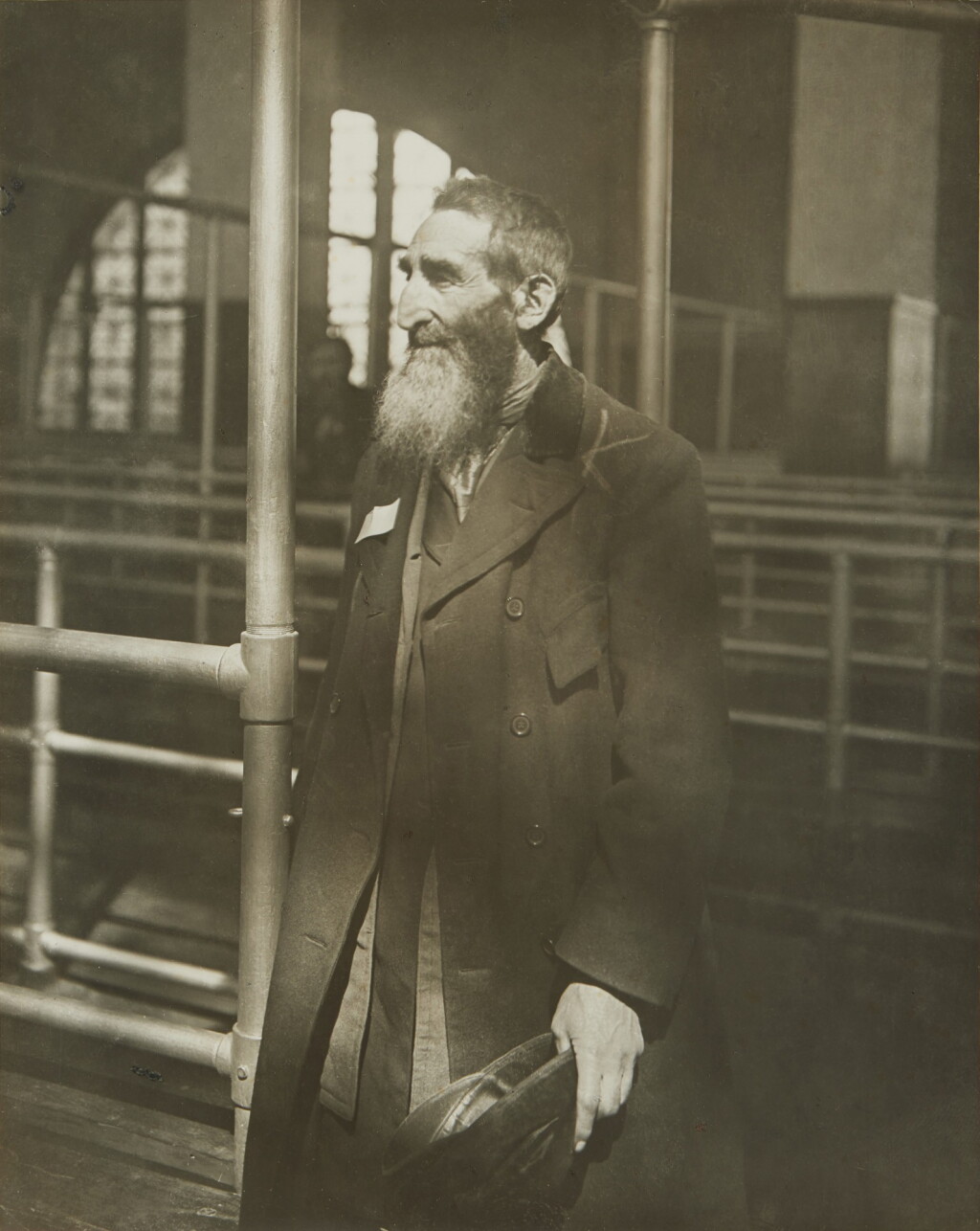 View full screen - View 1 of Lot 64. 'Jewish immigrant at Ellis Island'.