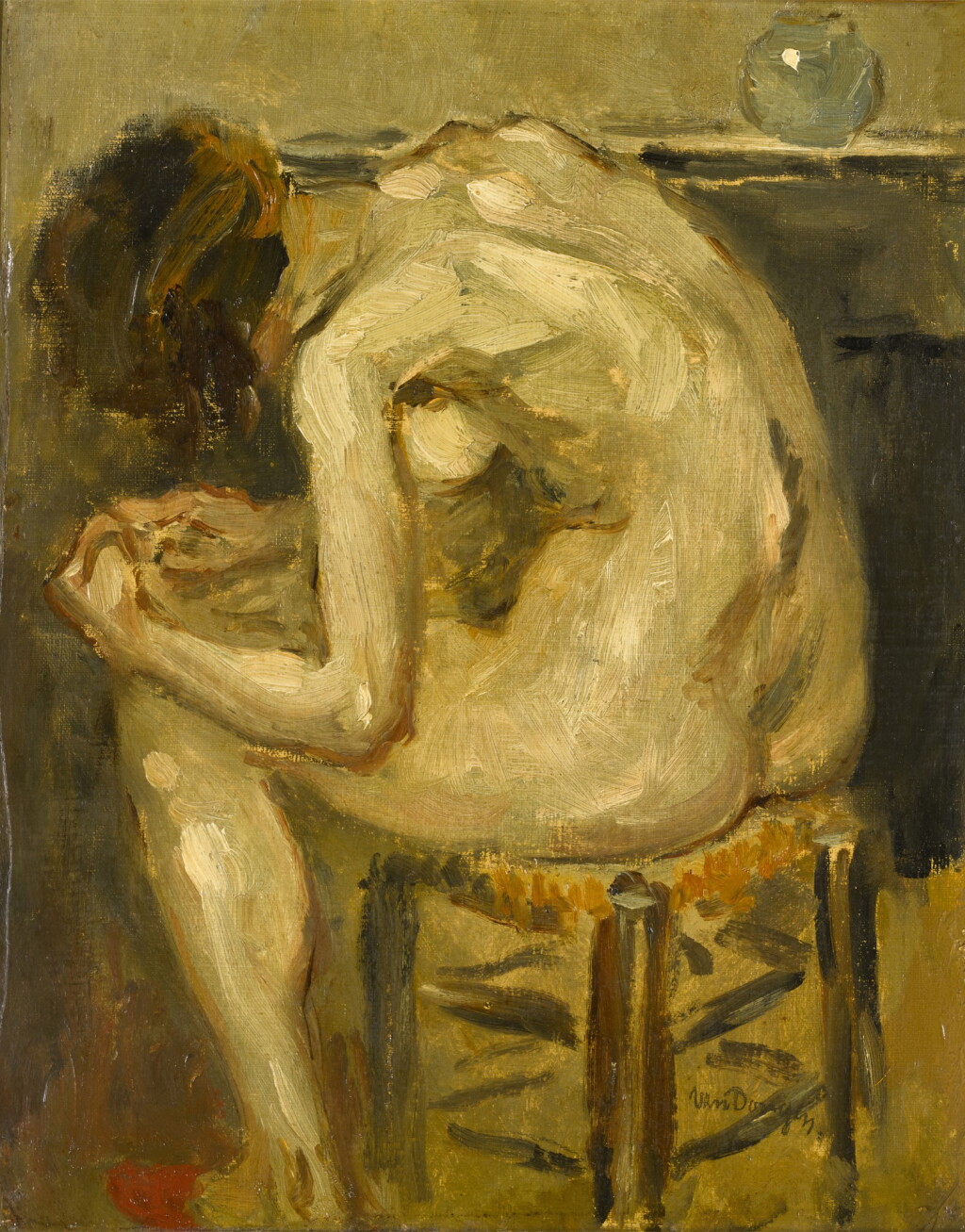 View full screen - View 1 of Lot 525. Femme nue assise.
