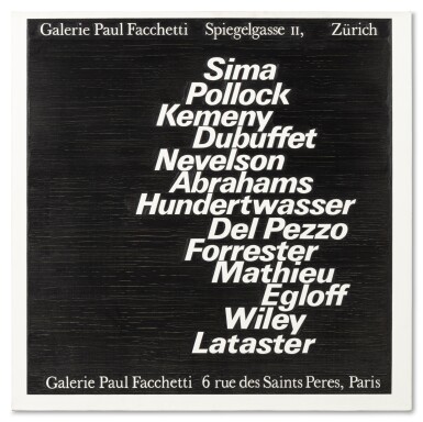 View full screen - View 1 of Lot 116. Sans Titre (Galerie Paul Facchetti).