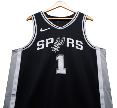 View full screen - View 1 of Lot 3. Victor Wembanyama San Antonio Spurs 2024-2025 Game Worn Icon Edition Jersey | Double-Double | 20 Rebounds.