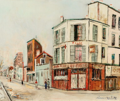 View full screen - View 1 of Lot 45. MAURICE UTRILLO | RUE DU POTEAU À MONTMARTRE .