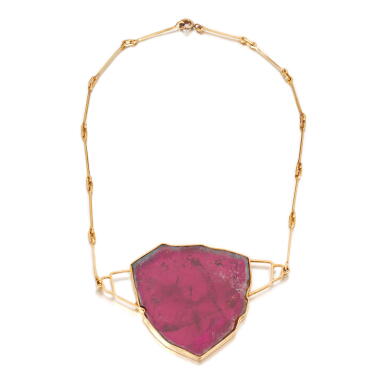 View full screen - View 1 of Lot 1183. Tourmaline necklace.