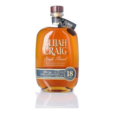 View full screen - View 1 of Lot 230. Elijah Craig Single Barrel 18 Year Old 45.0 abv NV (1 BT 75cl).