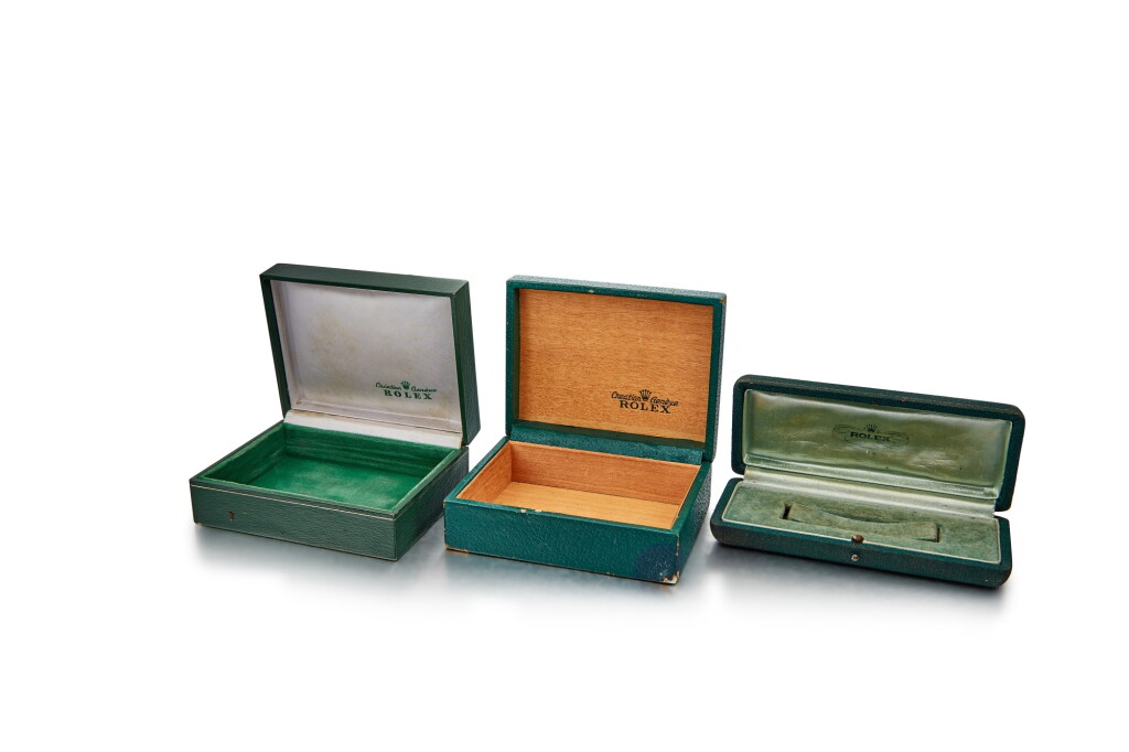 View full screen - View 1 of Lot 8170. A set of three presentation boxes, Circa 1950 and 1970 | 勞力士 | 一套三個盒子,約1950年及1970年製.