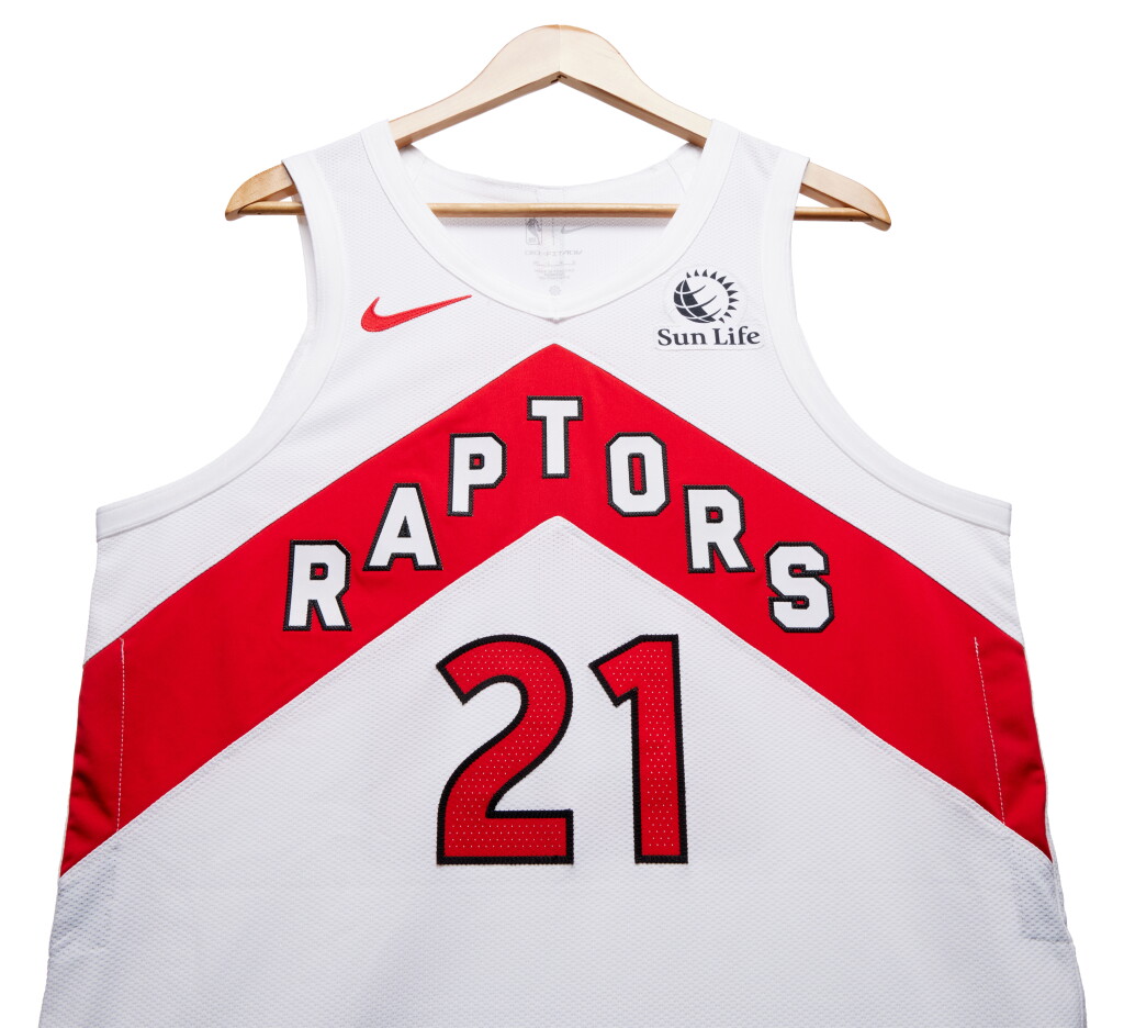 View full screen - View 1 of Lot 133. Thaddeus Young Toronto Raptors 2023-2024 Game Worn Association Edition Jersey .