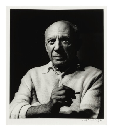 View full screen - View 1 of Lot 1. LUCIEN CLERGUE | 'PICASSO À LA CIGARETTE I'.