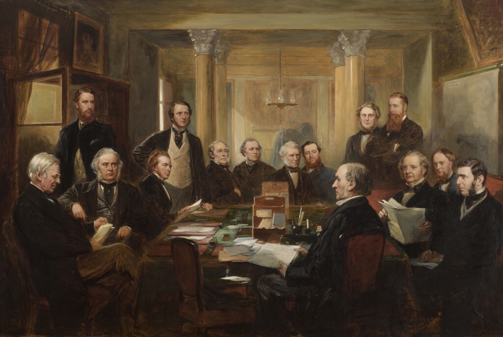 View full screen - View 1 of Lot 606. Gladstone's Cabinet of 1868.