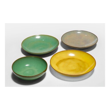 View full screen - View 1 of Lot 269. GERTRUD AND OTTO NATZLER | FOUR BOWLS.