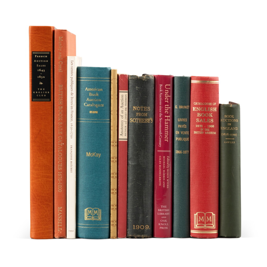 View full screen - View 1 of Lot 166. Book distribution - Auctions - Bibliographies, Studies.