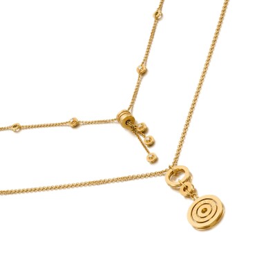 View full screen - View 1 of Lot 75. Diamond necklace, 'B.zero1' and a necklace.