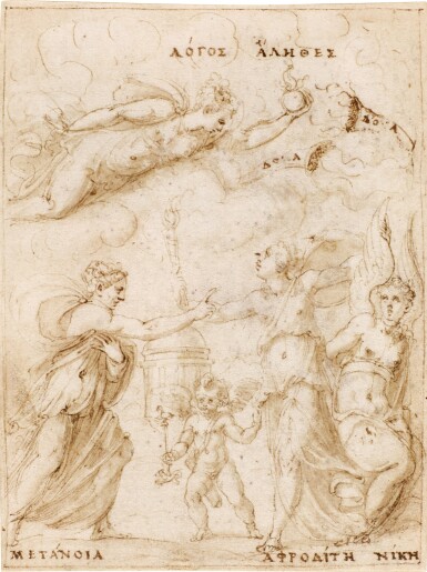 View full screen - View 1 of Lot 408. A) The Emperor Julian | B) The contest between Reason and Passion.