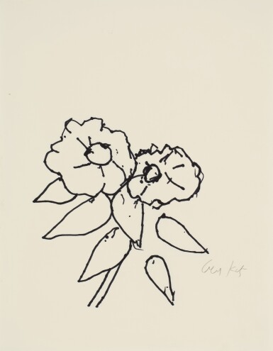 View full screen - View 1 of Lot 131. Flowers Drawing (1).