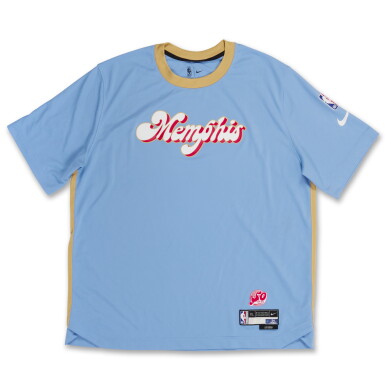 View full screen - View 1 of Lot 202. Cam Spencer Memphis Grizzlies 2024-2025 City Edition Warmup Set .