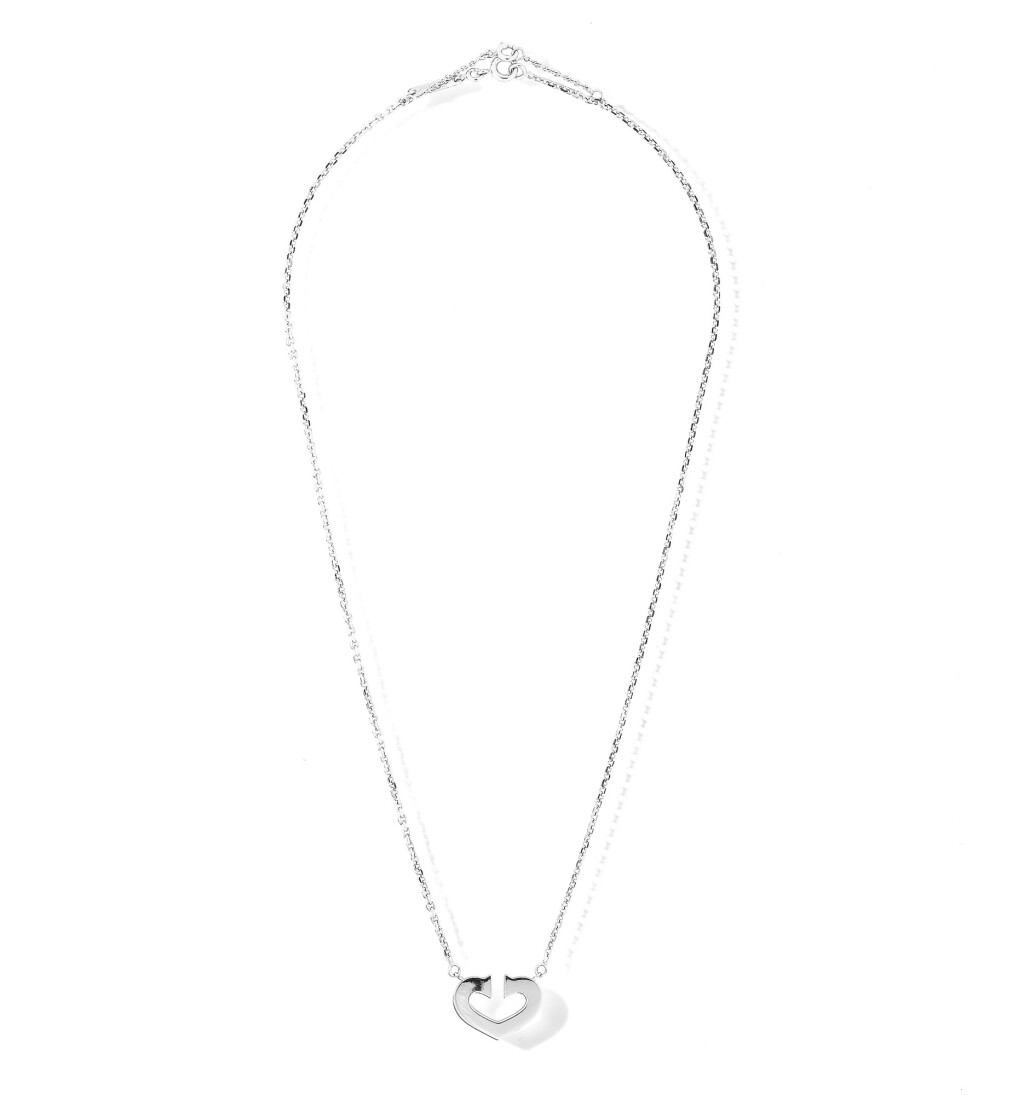 View full screen - View 1 of Lot 191. Collier or, "Cœur" | Gold necklace, 'Cœur'.