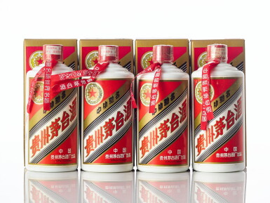 View full screen - View 1 of Lot 6055. 1998年產五星牌貴州茅台酒Kweichow Five Star Moutai 1998 (4 BT50).