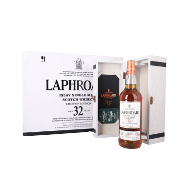 View full screen - View 1 of Lot 5211. Laphroaig 32 Year Old 46.6 abv NV (6 BT70).