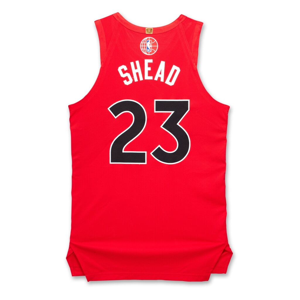 View full screen - View 1 of Lot 39. Jamal Shead ‘Canada Series’ Toronto Raptors 2025-2026 Game Worn Icon Edition Jersey.