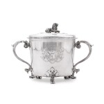 A Charles II silver cup and cover, maker's mark IH above a fleur-de-lis and two pellets (Jackson's p.130), London, late 17th century