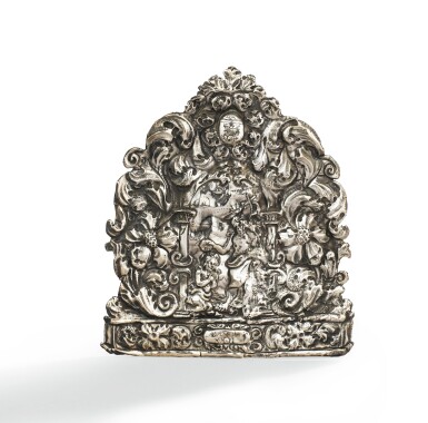 View full screen - View 1 of Lot 215. A SILVER PAX, PROBABLY ITALY, CIRCA 1672 | BAISER DE PAIX EN ARGENT PROBABLEMENT ITALIE, VERS 1672.