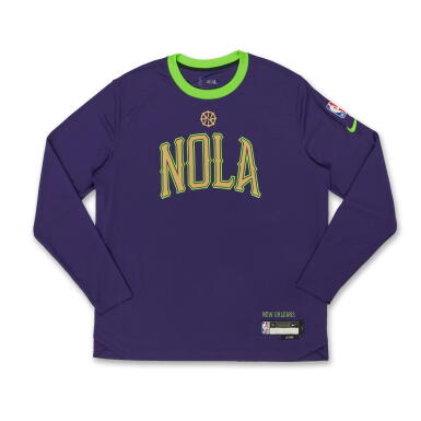 View full screen - View 1 of Lot 31. Zion Williamson New Orleans Pelicans 2024-2025 Game Worn City Edition Warmup Top .