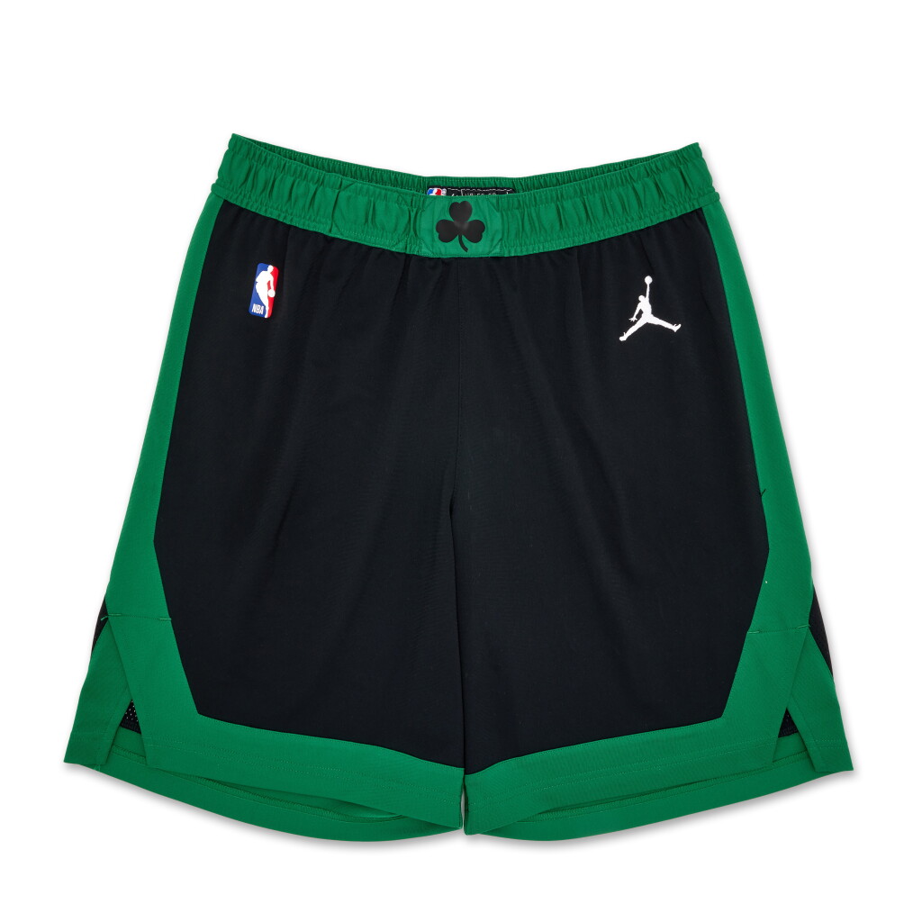 View full screen - View 1 of Lot 46. Jrue Holiday Boston Celtics 2024 NBA Finals Game Worn Statement Edition Shorts | Game 2 | Double-Double.