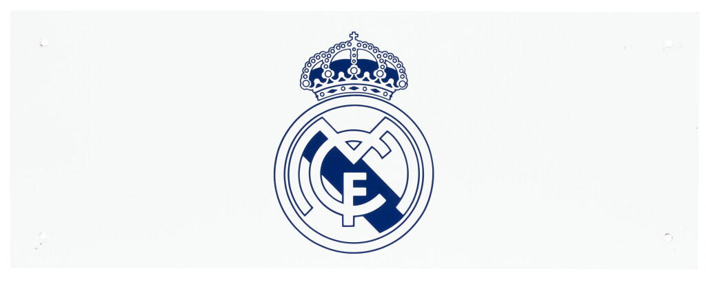View full screen - View 1 of Lot 31. Locker Room Logo Plaque: The Real Madrid Santiago Bernabéu Stadium 2001/02 - 2021/22 | 5 out of 8.
