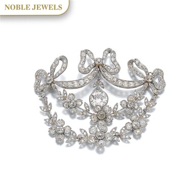 View full screen - View 1 of Lot 158. DIAMOND DEVANT-DE-CORSAGE, CIRCA 1905.