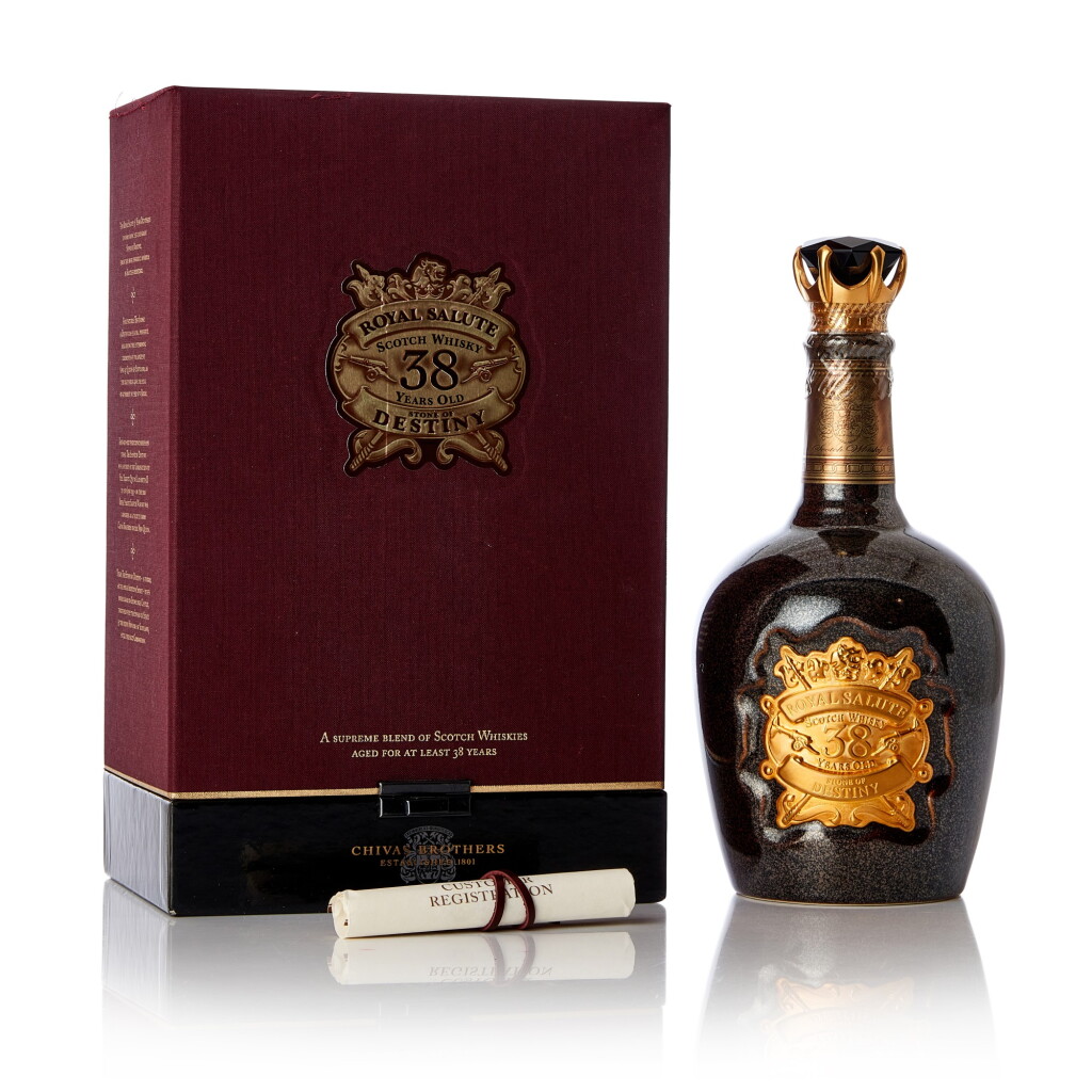 View full screen - View 1 of Lot 5037. Chivas Regal Royal Salute 38 Year Old Stone Of Destiny 40.0 abv NV (1 BT70).