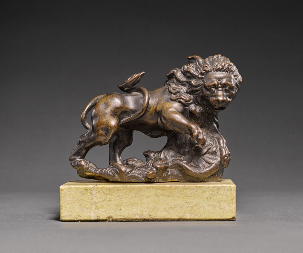 View full screen - View 1 of Lot 156. Lion Attacking a Snake.