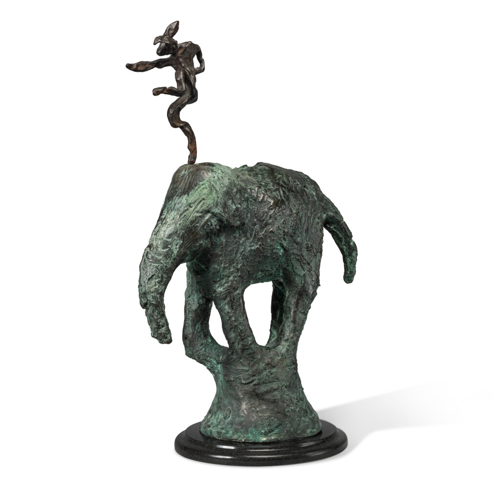View full screen - View 1 of Lot 53. Hare on Elephant.