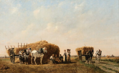 View full screen - View 1 of Lot 19. JULES-JACQUES VEYRASSAT | AFTER THE HARVEST.