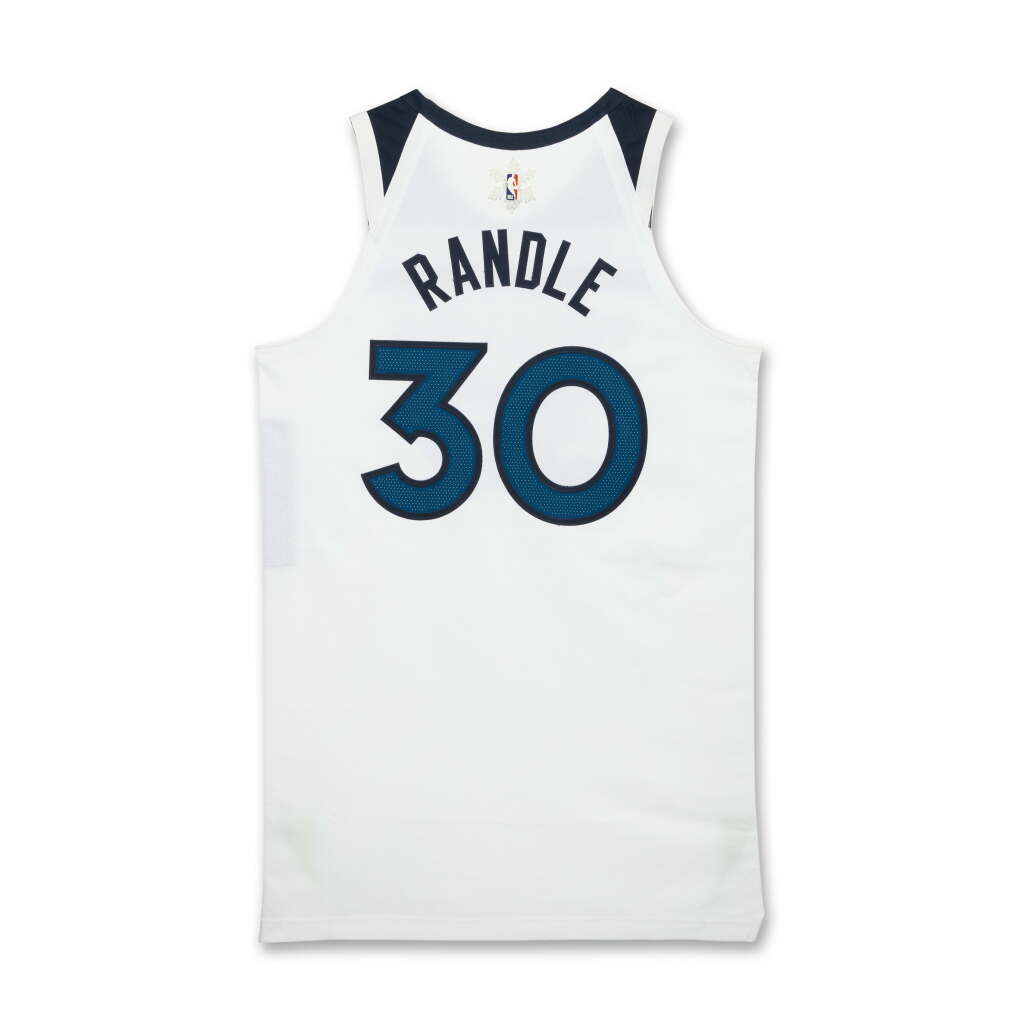 View full screen - View 1 of Lot 46. Julius Randle ‘Christmas Day’ Minnesota Timberwolves 2024-2025 Game Worn Association Edition Jersey | Double-Double.