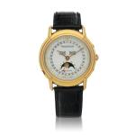 Odysseus, Ref. 170.7.84 Yellow gold triple calendar wristwatch with moon phases Circa 1990