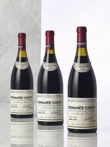 View full screen - View 1 of Lot 8088. Romanée Conti 1990 Domaine de la Romanée-Conti (6 BT).