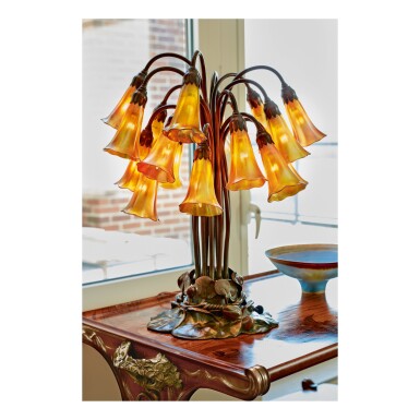 View full screen - View 1 of Lot 88. Eighteen-Light "Lily" Table Lamp.
