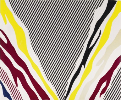 View full screen - View 1 of Lot 6. Unfurled (After Morris Louis) (Study).