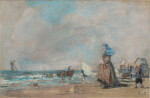 Sur la plage de Trouville