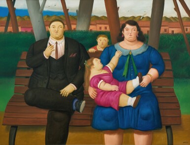 View full screen - View 1 of Lot 37. Fernando Botero 費南度・波特羅 | A Family 家族.