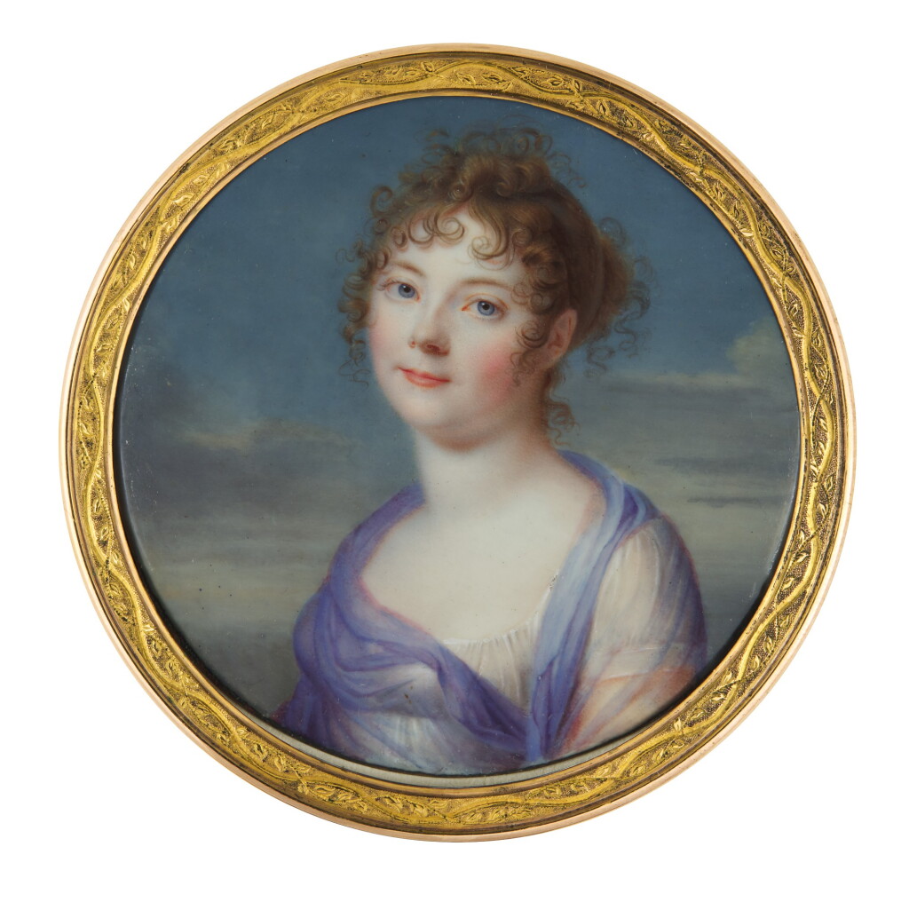 View full screen - View 1 of Lot 342. JEAN BAPTISTE JACQUES AUGUSTIN | PORTRAIT OF MADELEINE PAULINE AUGUSTIN (1781-1865), THE ARTIST'S WIFE, CIRCA 1805.
