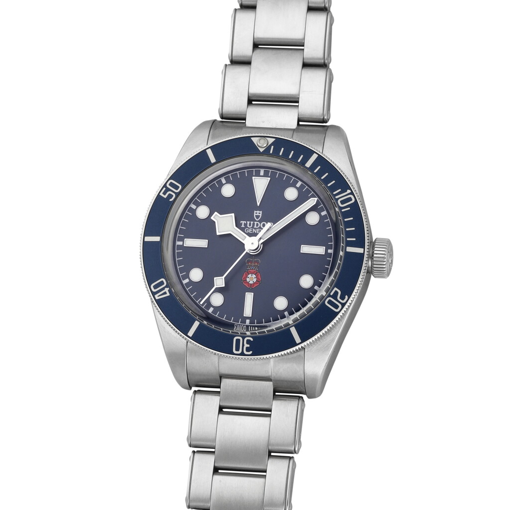 全螢幕檢視 - 查看33Black Bay 'Platinum Jubilee RaSP', Reference 79030B | A stainless steel wristwatch with bracelet | Circa 2022 的1