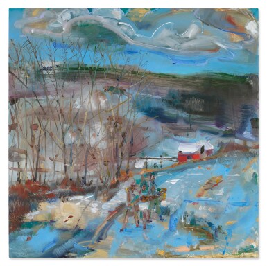 View full screen - View 1 of Lot 38. Winter Rock Pastoral.