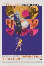 BARBARELLA (1968) STYLE B POSTER, US, SIGNED BY JANE FONDA.