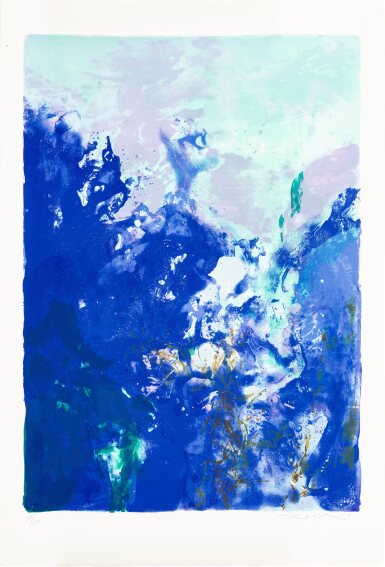 View full screen - View 1 of Lot 2069. Zao Wou-Ki 趙無極 | Suite olympique centennal 百年奧運會.