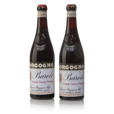 View full screen - View 1 of Lot 553. Barolo Riserva 1957 Giacomo Borgogno e Figli (6 BT).